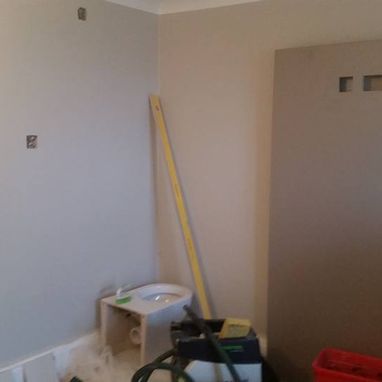 Living room in the process of getting redecorated